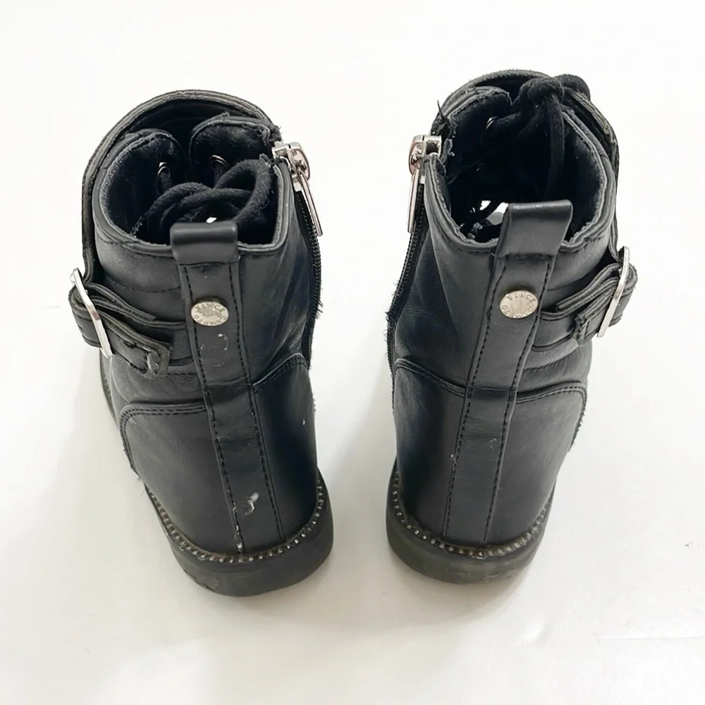 Vince Camuto toddler girls black moto boots